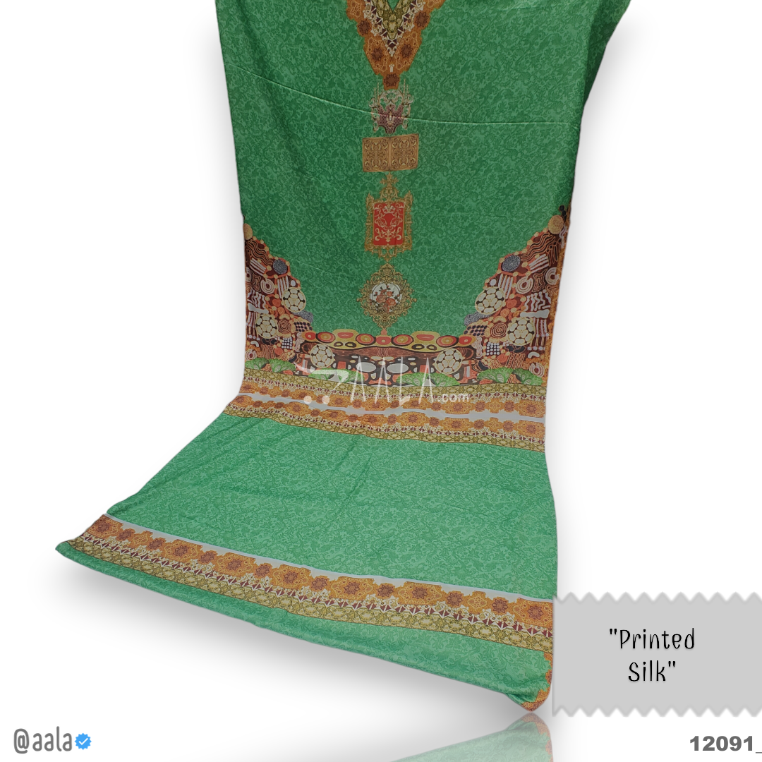 Printed Silk Blend 44-Inches PRINTED Per-Pc #12091
