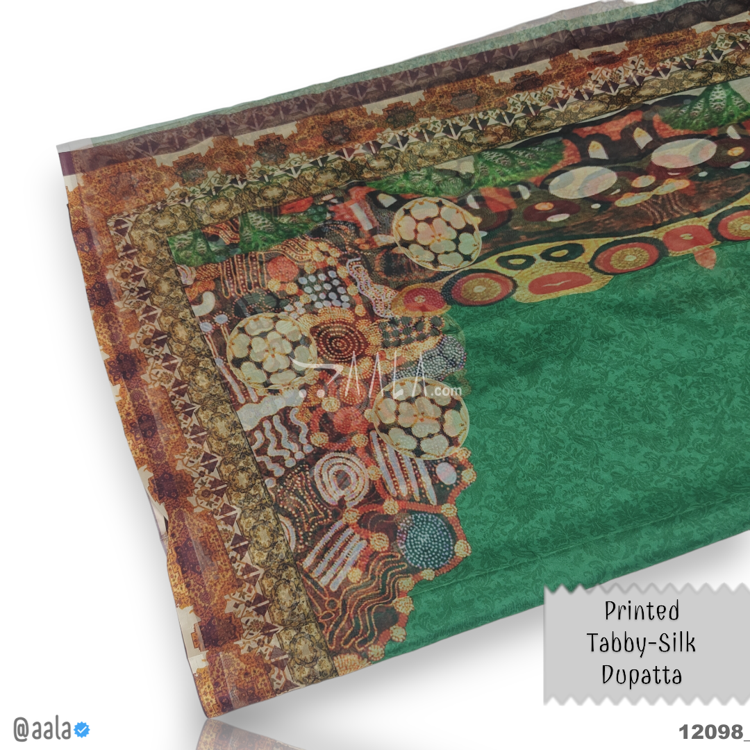 Printed-Tabby Organza Blend Dupatta-32-Inches PRINTED 2.25-Metres #12098