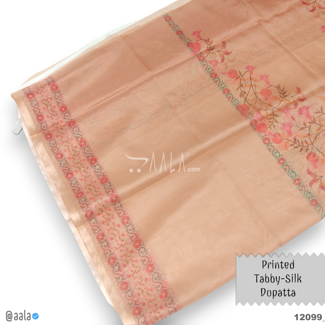 Printed-Tabby Organza Blend Dupatta-32-Inches PRINTED 2.25-Metres #12099
