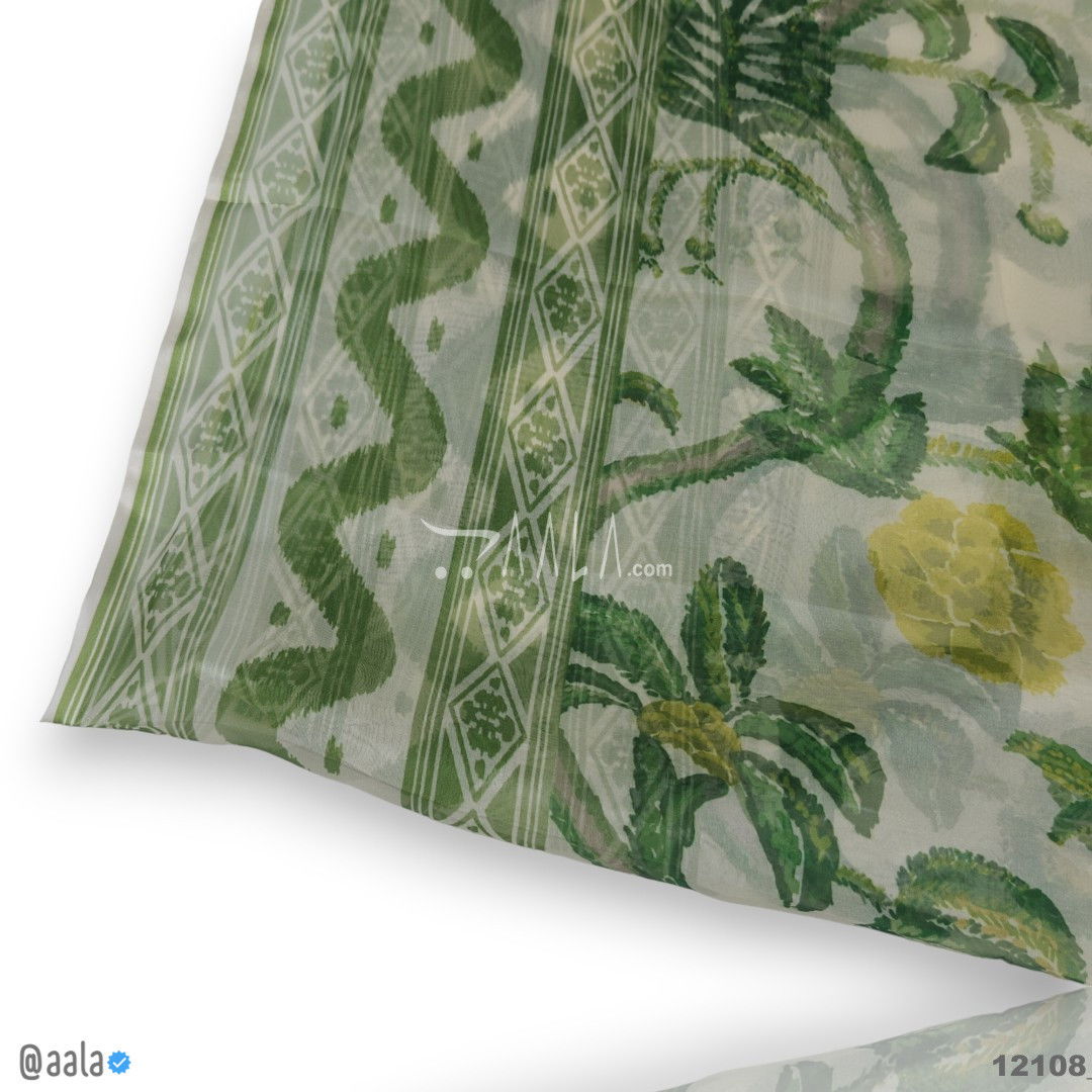 Printed-Tabby Organza Blend Dupatta-32-Inches PRINTED 2.25-Metres #12108