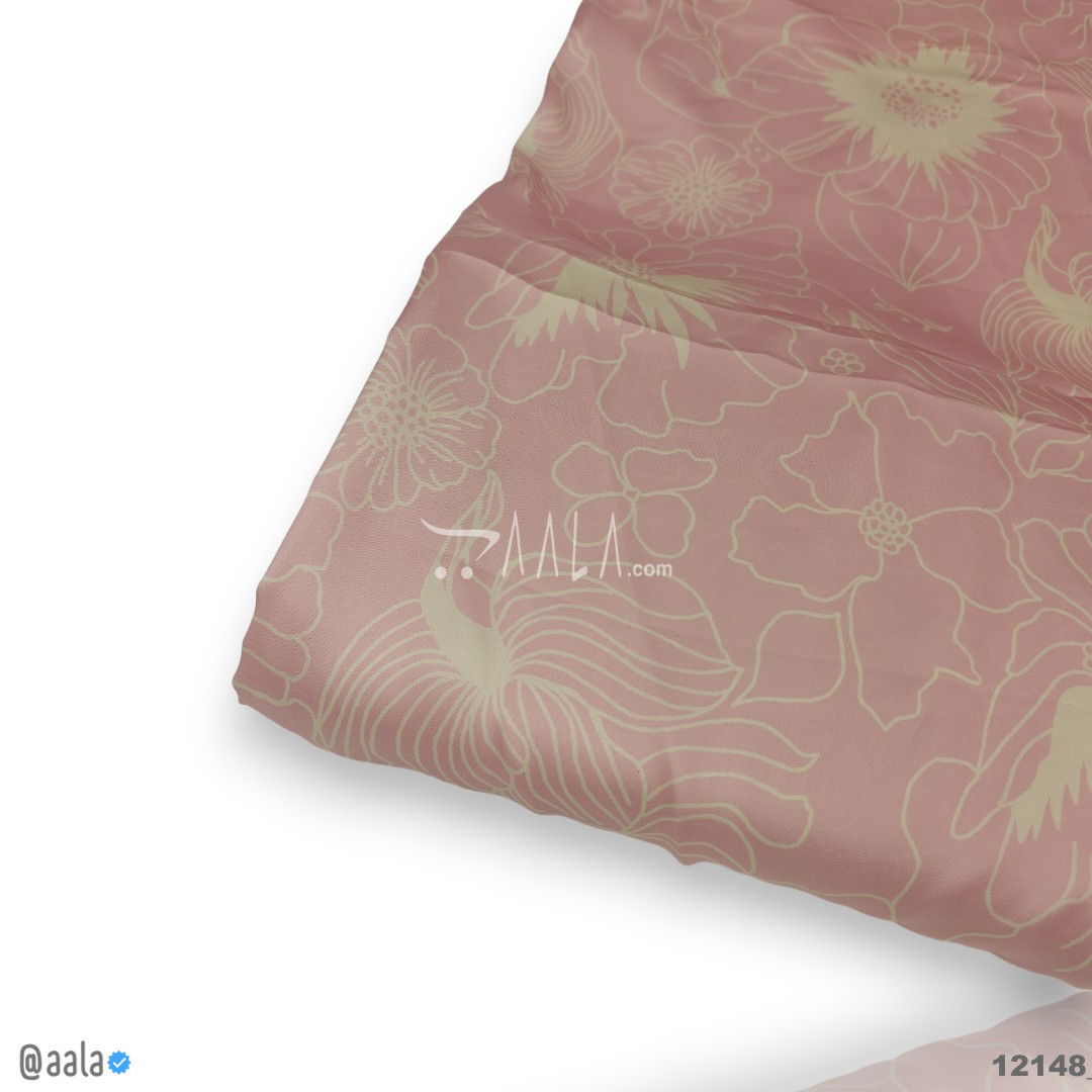 Printed Silk Blend 44-Inches PRINTED Per-Metre #12148
