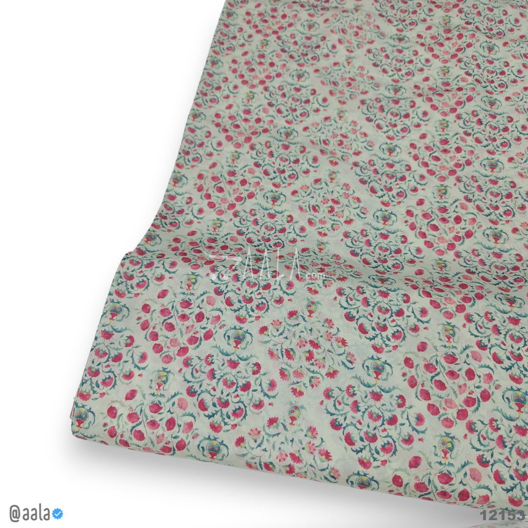 Printed-Silk Crepe Blend 44-Inches PRINTED Per-Metre #12153