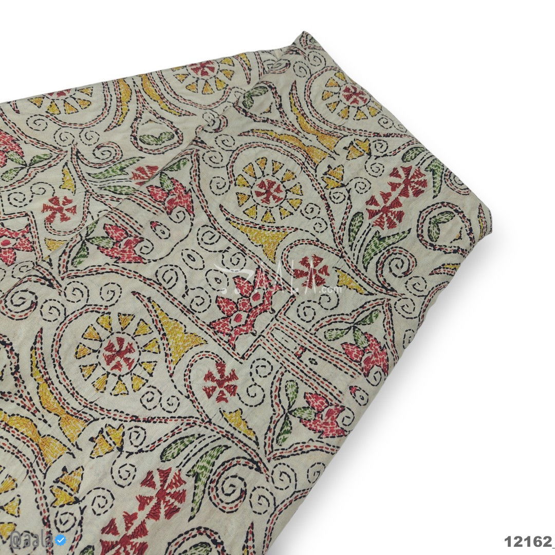 Printed-Silk Crepe Blend 44-Inches PRINTED Per-Metre #12162