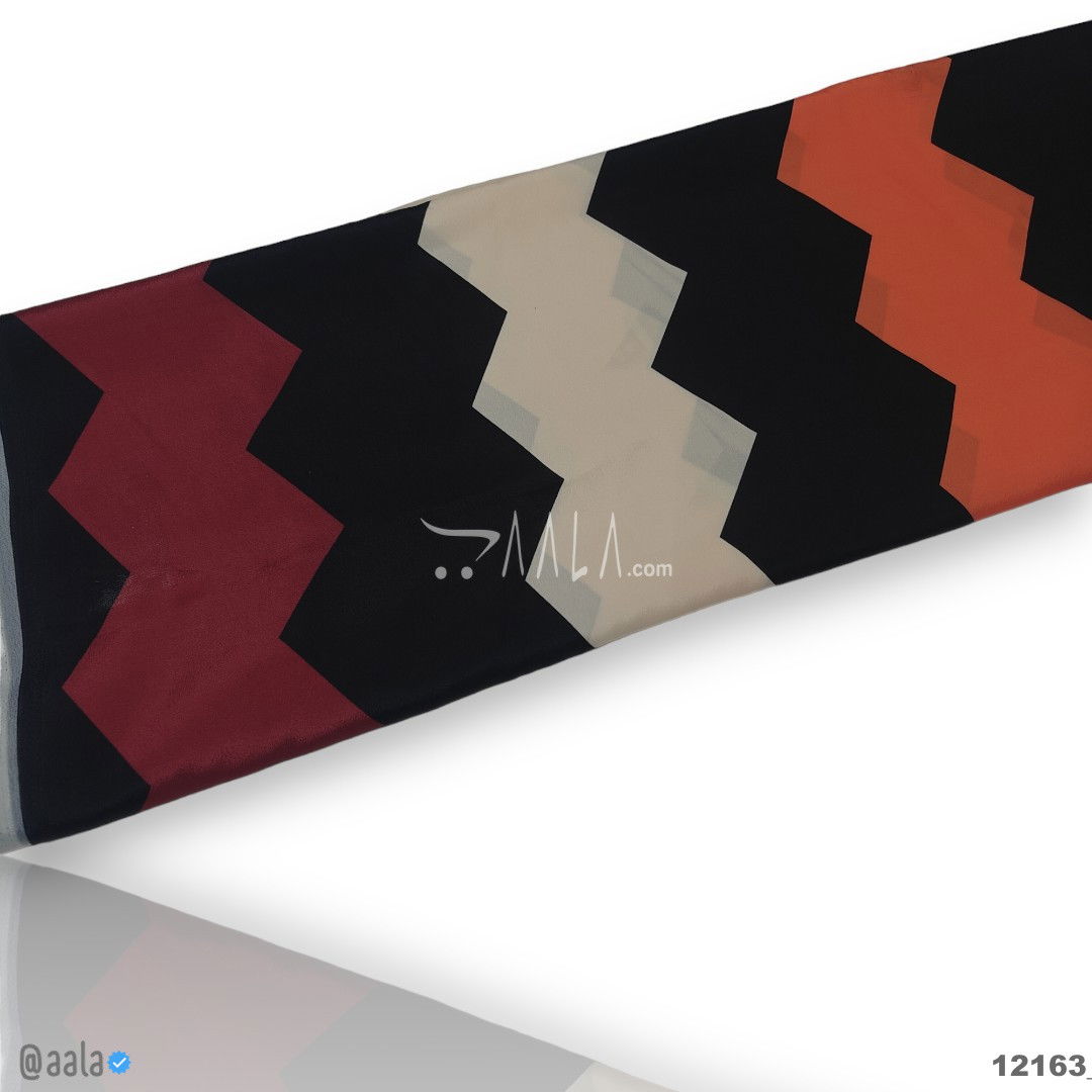 Printed-Silk Crepe Blend 44-Inches PRINTED Per-Metre #12163
