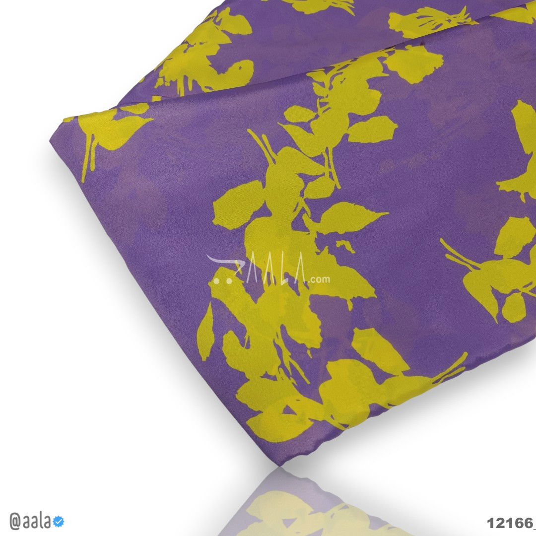 Printed-Silk Crepe Blend 44-Inches PRINTED Per-Metre #12166