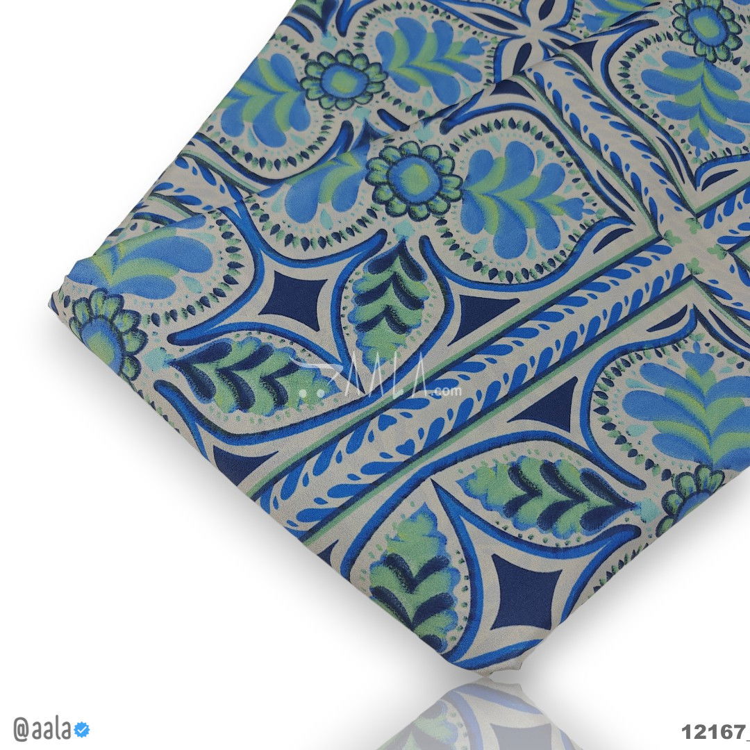 Printed-Silk Crepe Blend 44-Inches PRINTED Per-Metre #12167