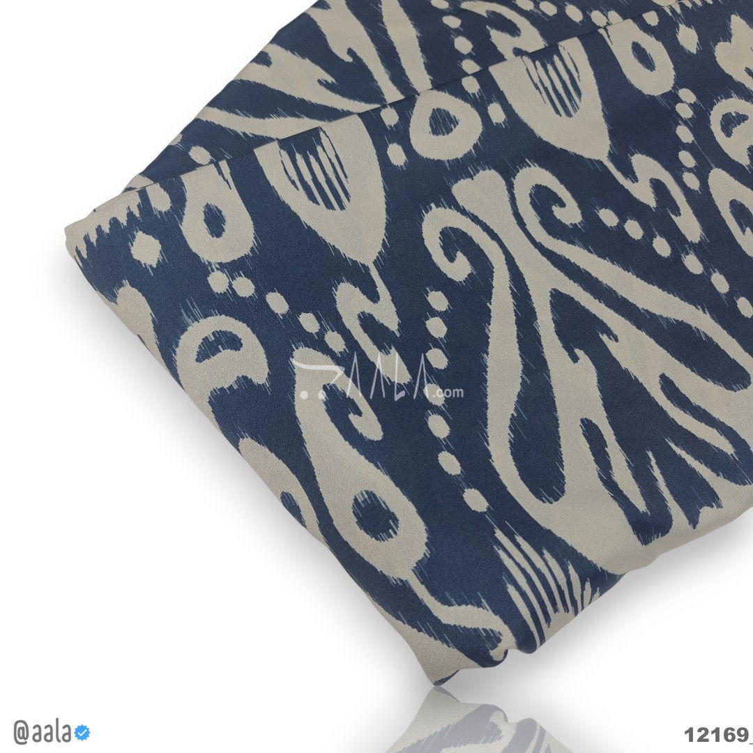 Printed-Silk Crepe Blend 44-Inches PRINTED Per-Metre #12169
