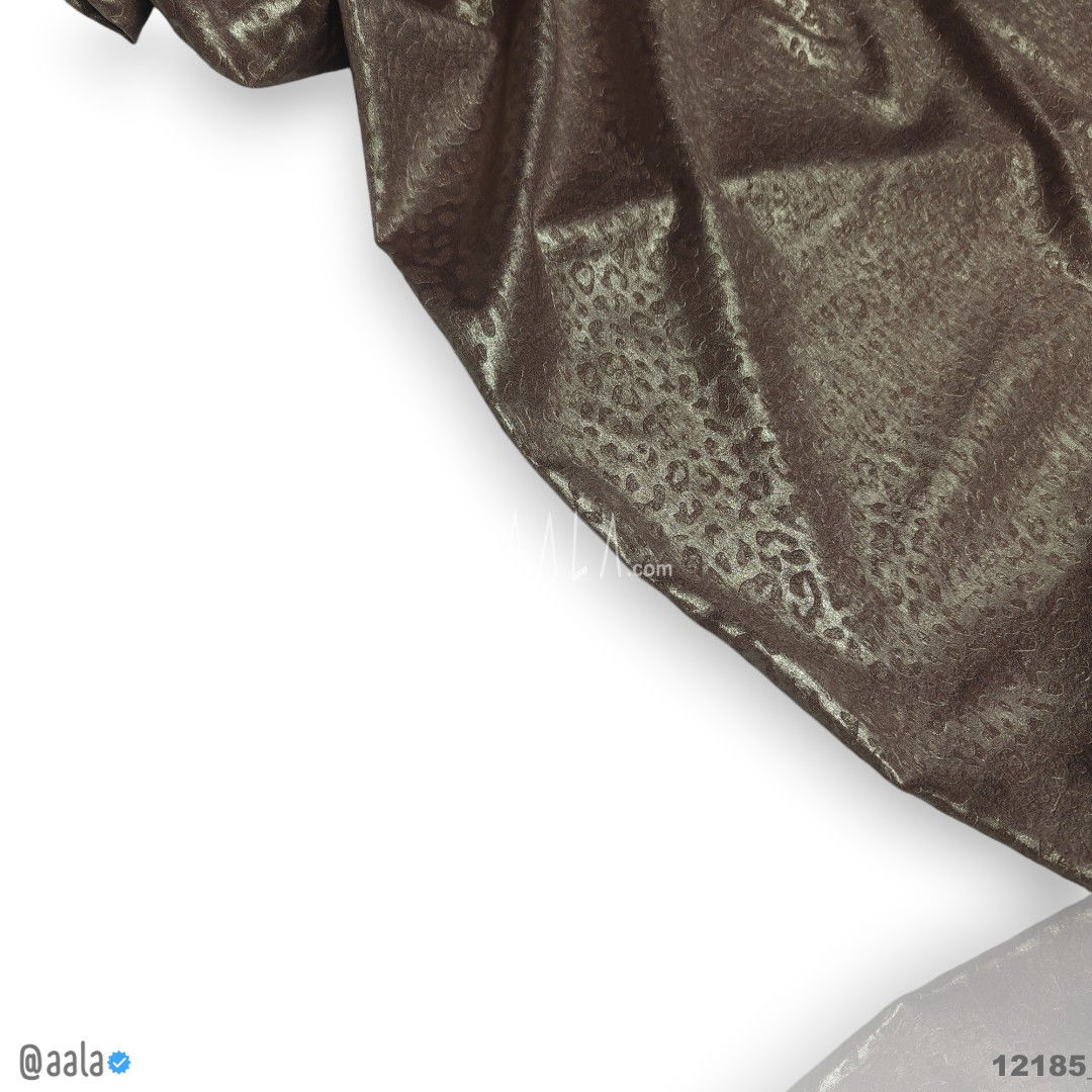 Dove-Cheetah-Foil Velvet Blend 58-Inches PEACH Per-Metre #12185
