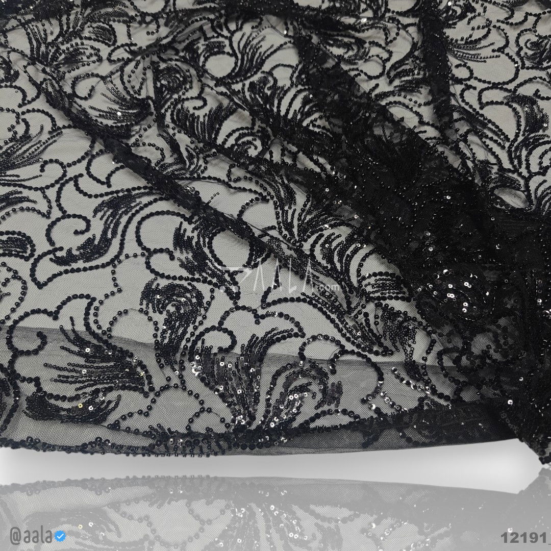 Handwork Net Blend 58-Inches BLACK Per-Metre #12191
