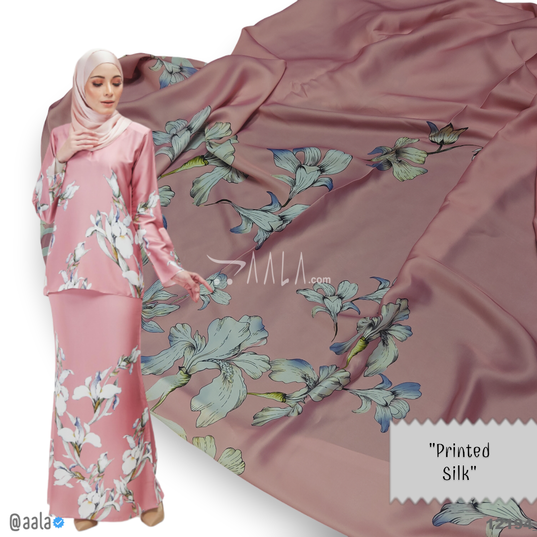 Printed Silk Blend 44-Inches PRINTED Per-Metre #12194