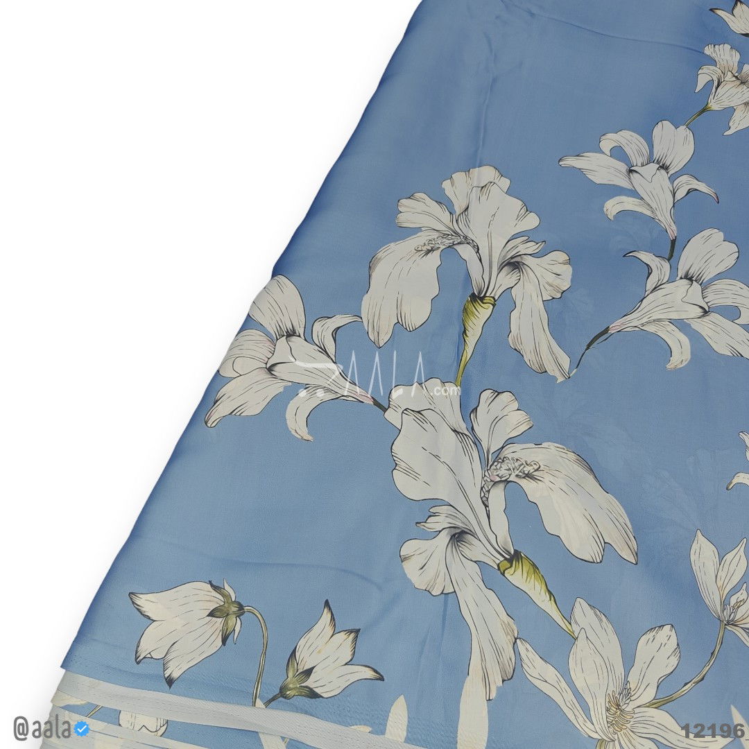 Printed Silk Blend 44-Inches PRINTED Per-Metre #12196
