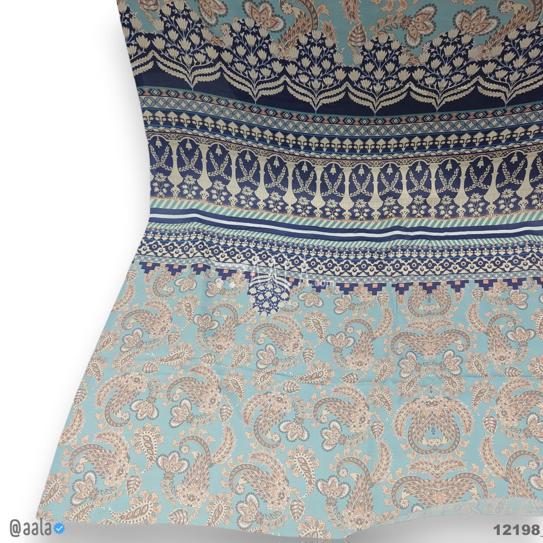 Printed Silk Blend 44-Inches PRINTED Per-Pc #12198