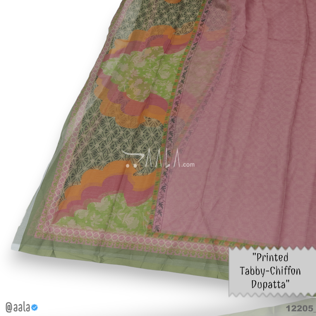 Printed-Tabby Chiffon Blend Dupatta-32-Inches PRINTED 2.25-Metres 