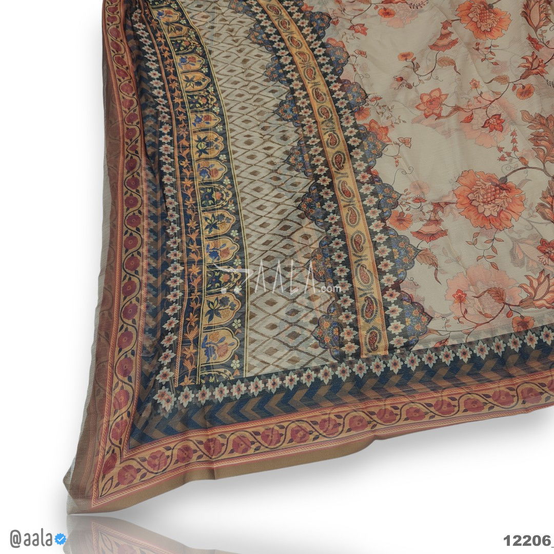 Printed-Tabby Chiffon Blend Dupatta-32-Inches PRINTED 2.25-Metres 