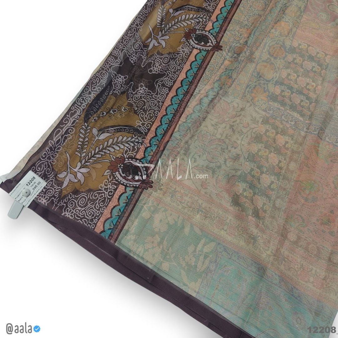 Printed-Tabby Chiffon Blend Dupatta-32-Inches PRINTED 2.25-Metres 