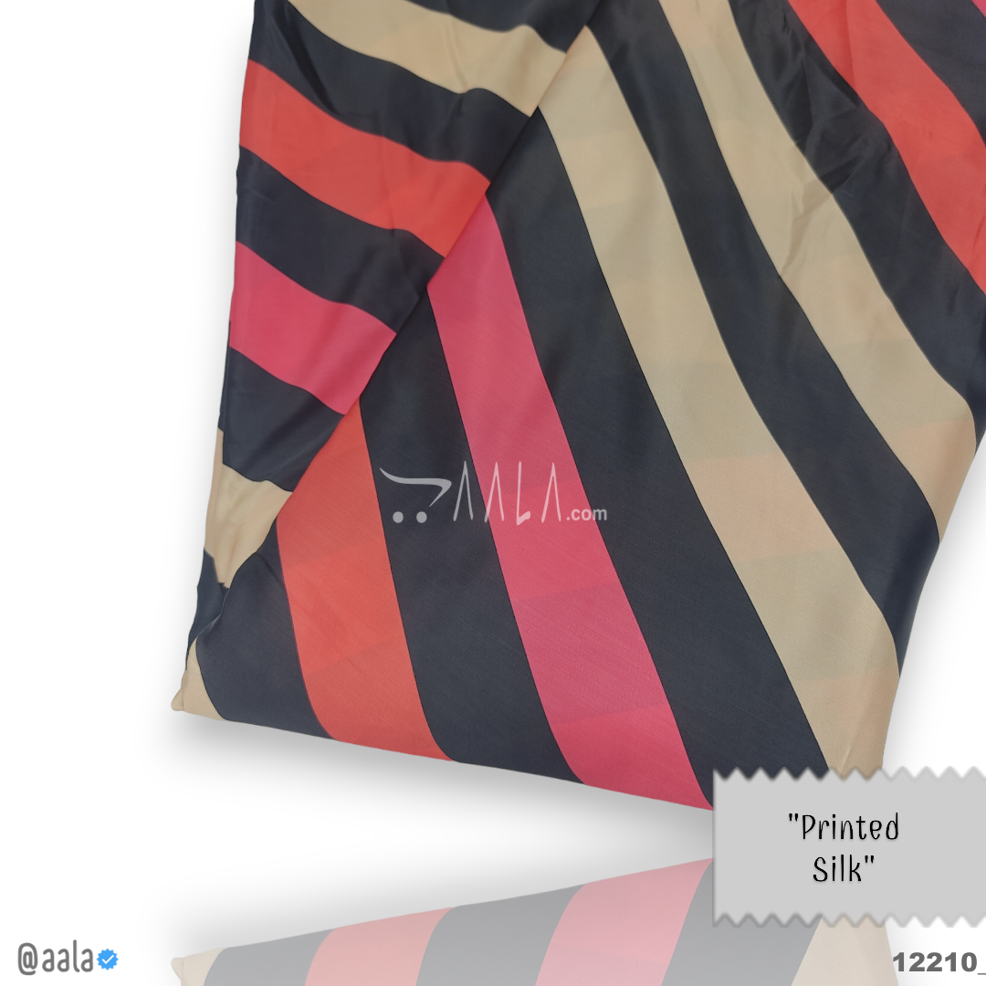 Printed Silk Blend 44-Inches PRINTED Per-Metre #12210