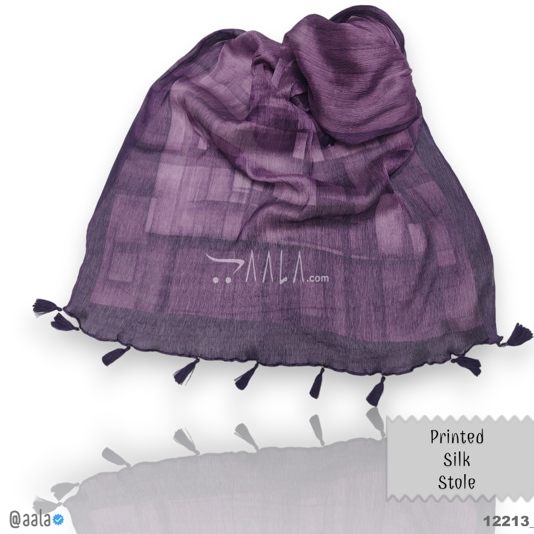 Printed Silk Blend Dupatta-20-Inches PRINTED 2.25-Metres 