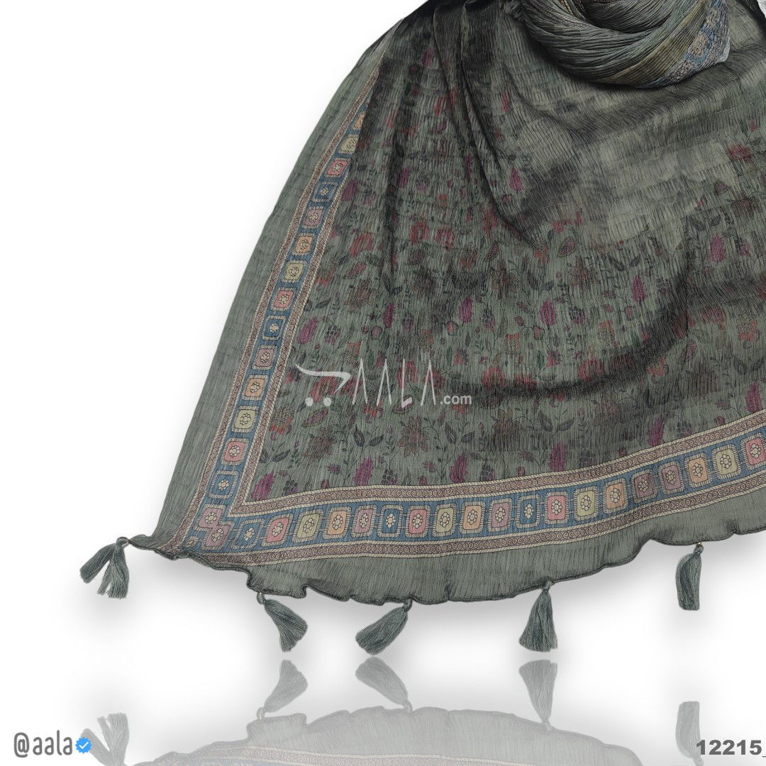 Printed Silk Blend Dupatta-20-Inches PRINTED 2.25-Metres #12215