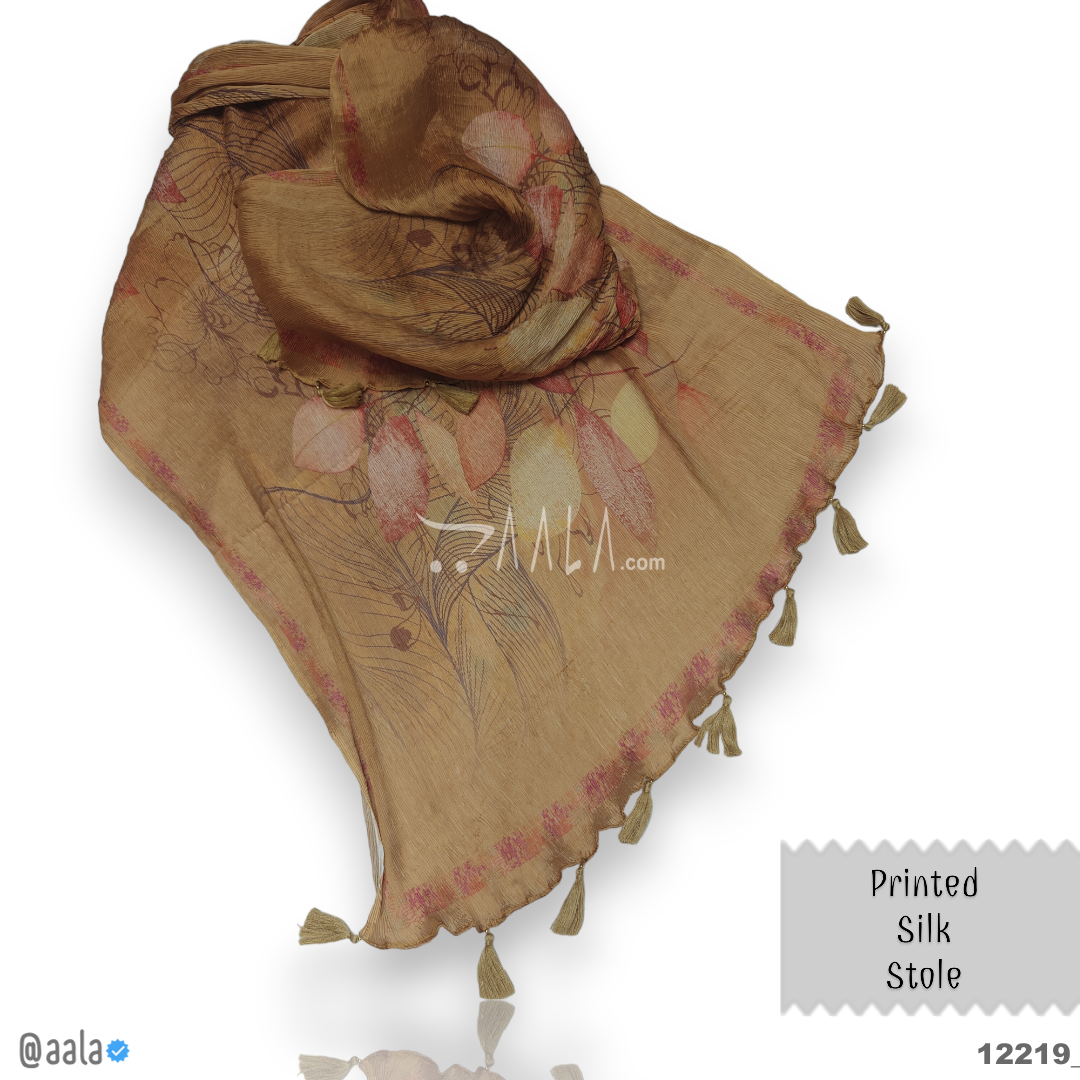 Printed Silk Blend Dupatta-20-Inches PRINTED 2.25-Metres #12219