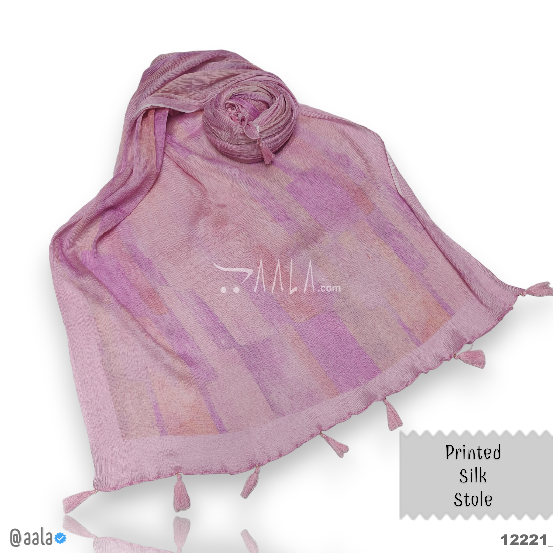 Printed Silk Blend Dupatta-20-Inches PRINTED 2.25-Metres 