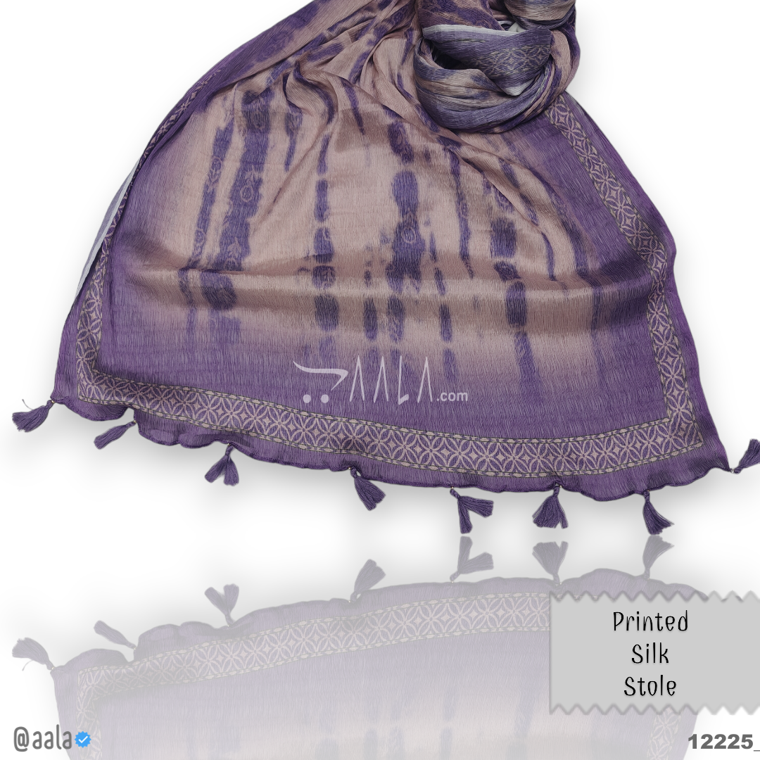 Printed Silk Blend Dupatta-20-Inches PRINTED 2.25-Metres 