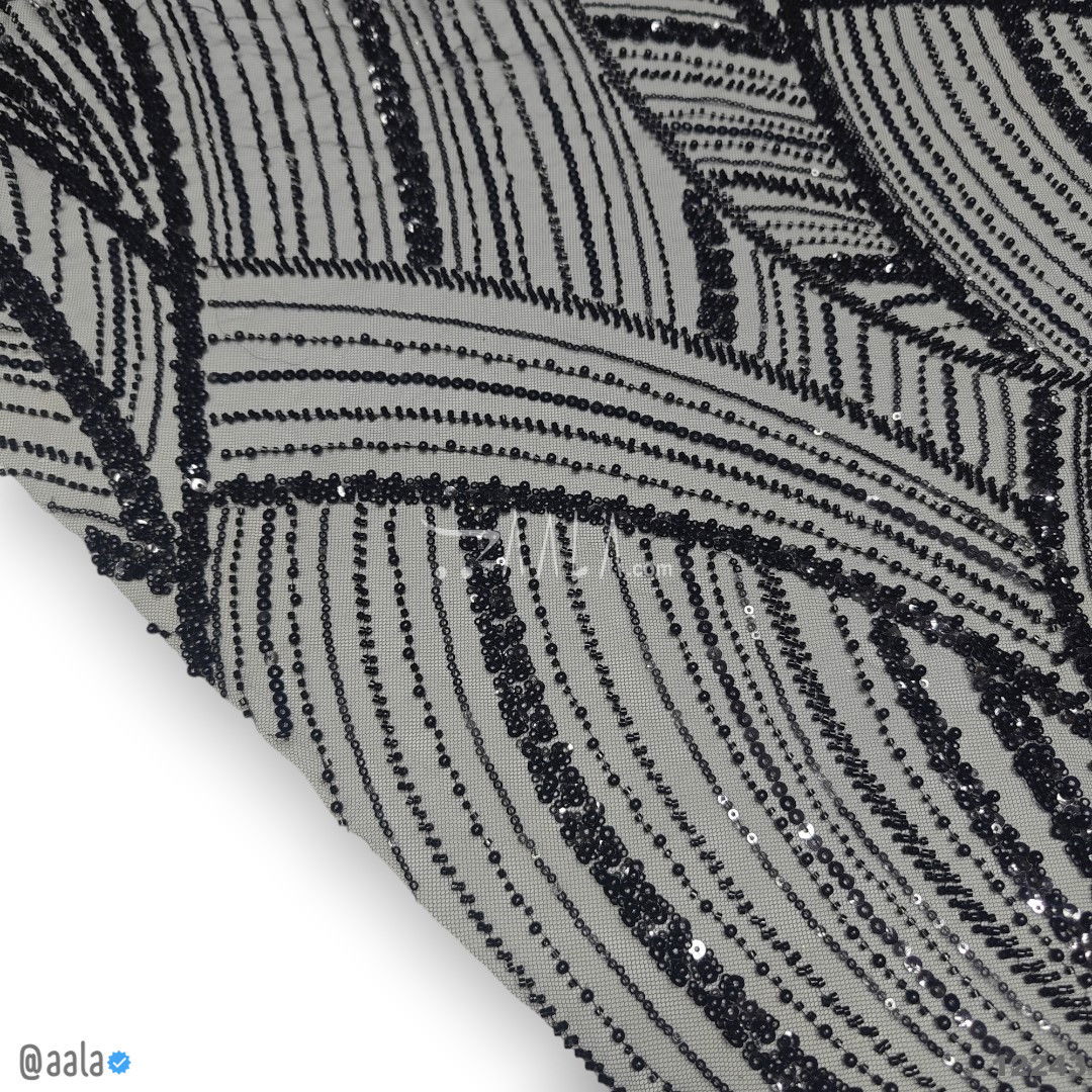 Handwork Net Blend 58-Inches BLACK Per-Metre #12243