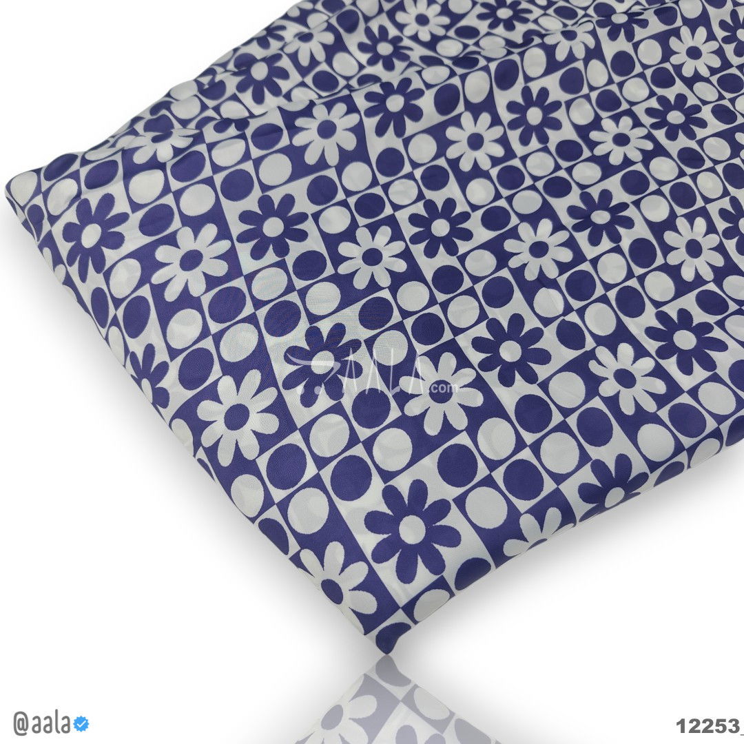 Printed Silk Blend 44-Inches PRINTED Per-Metre #12253
