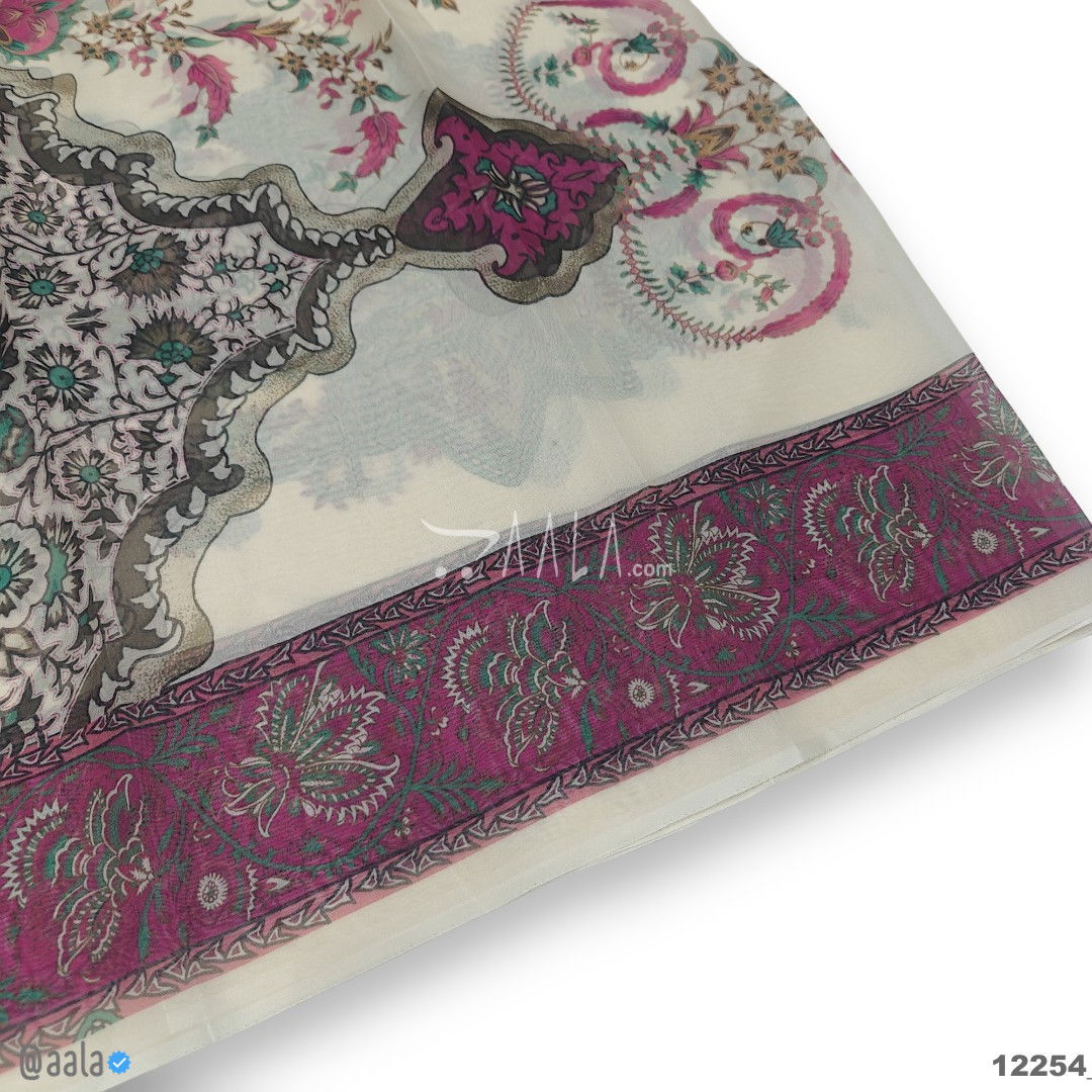 Printed-Tabby Chiffon Blend Dupatta-32-Inches PRINTED 2.25-Metres 