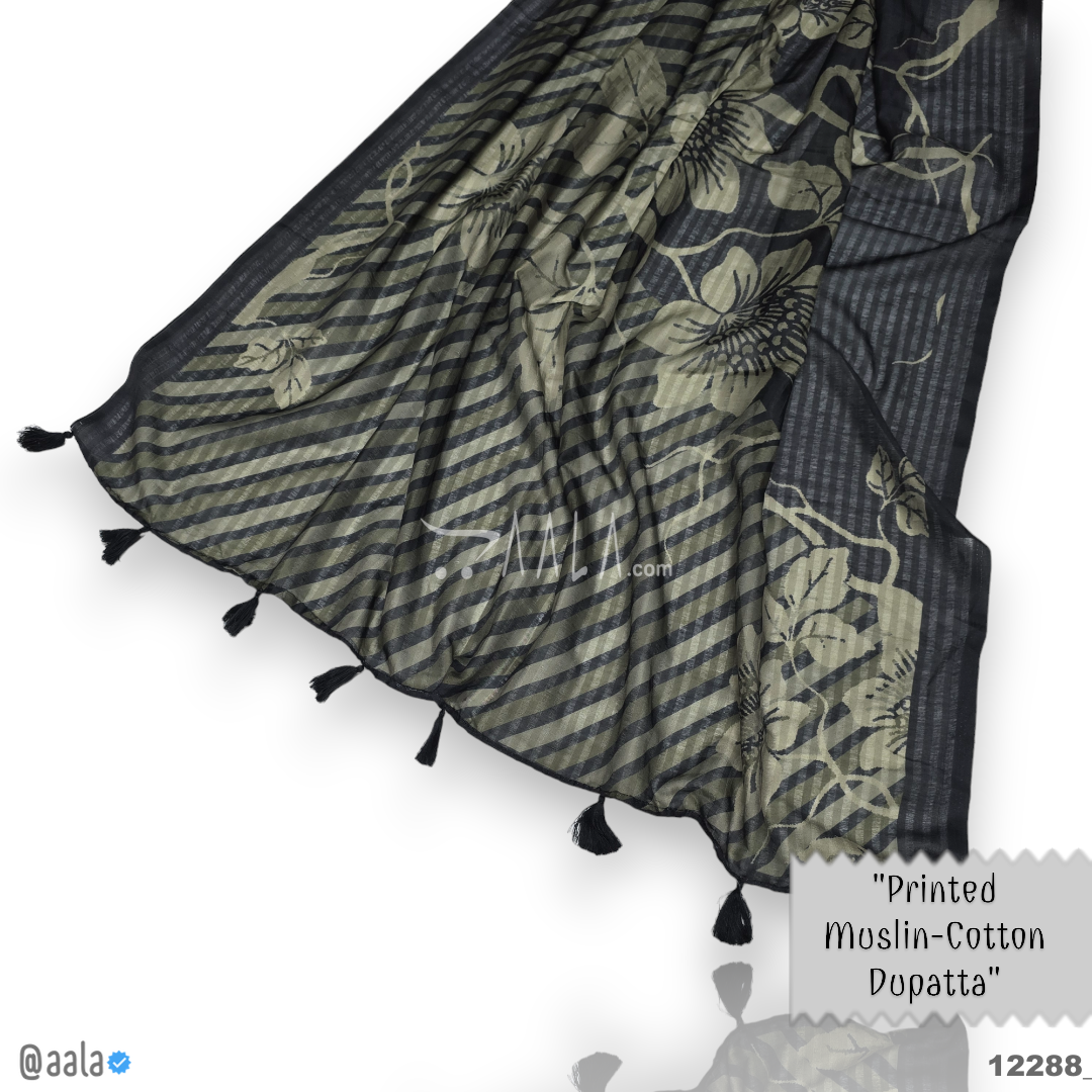 Printed-Muslin Cotton Cotton Dupatta-36-Inches PRINTED 2.25-Metres 