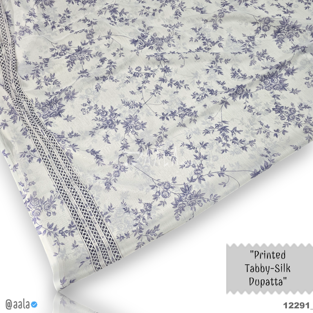 Printed-Tabby Chiffon Blend Dupatta-32-Inches PRINTED 2.25-Metres 