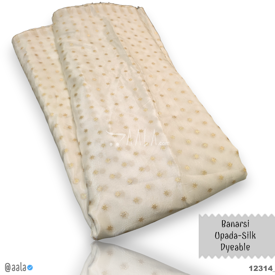 Banarsi-Upada Silk Viscose 44-Inches DYEABLE Per-Metre #12314