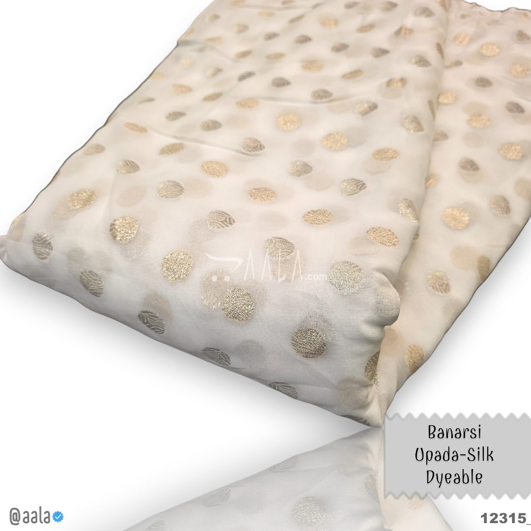 Banarsi Georgette Viscose 44-Inches DYEABLE Per-Metre #12315