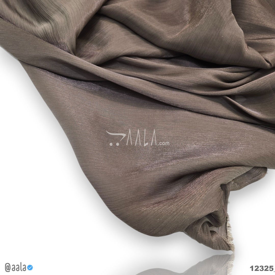 Wrinkle Organza Blend 58-Inches BROWN Per-Metre #12325