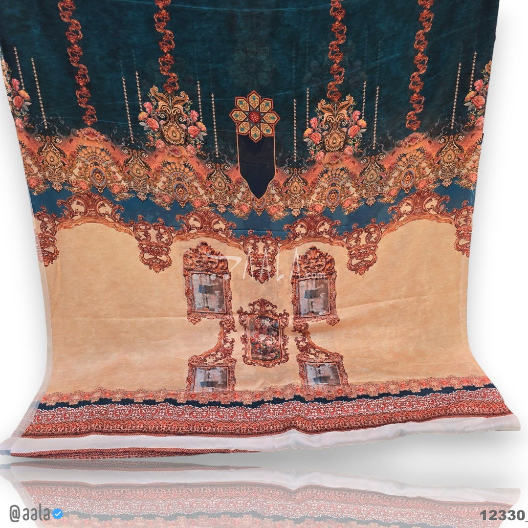 Printed Silk Blend 44-Inches PRINTED Per-Pc #12330