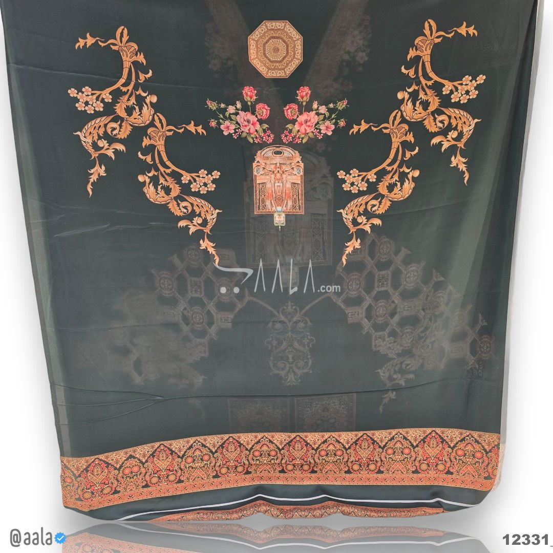 Printed Silk Blend 44-Inches PRINTED Per-Pc #12331