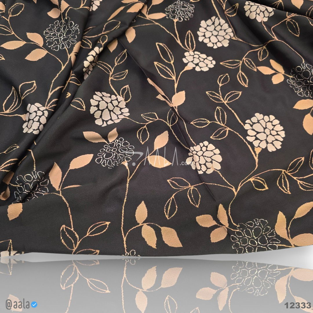 Printed-Silk Crepe Blend 44-Inches PRINTED Per-Metre #12333