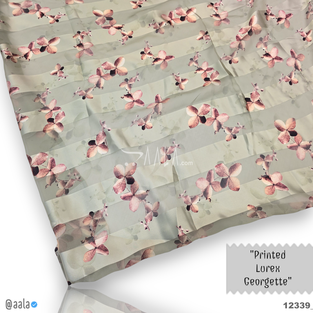 Printed-Lurex Georgette Blend 44-Inches PRINTED Per-Metre 