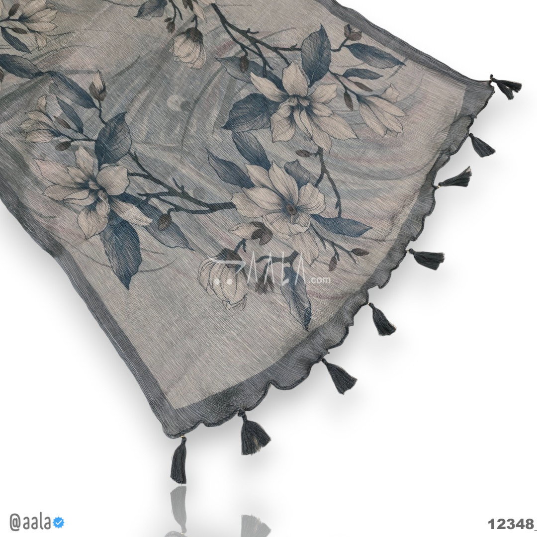 Printed Silk Blend Dupatta-20-Inches PRINTED 2.25-Metres 