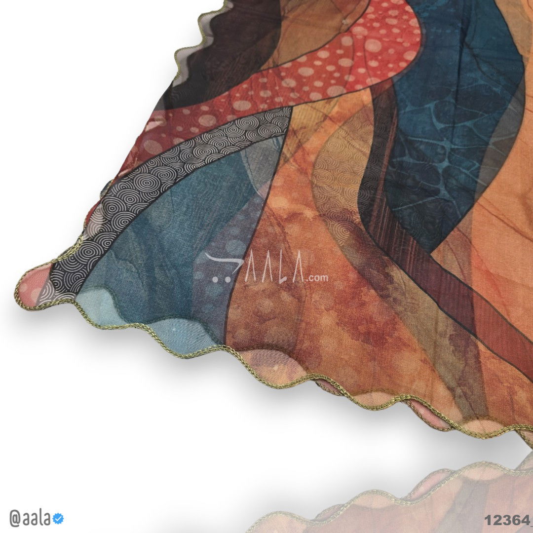 Printed Organza Blend Dupatta-32-Inches PRINTED 2.25-Metres 