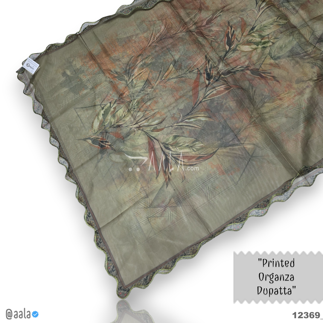 Printed Organza Blend Dupatta-32-Inches PRINTED 2.25-Metres 