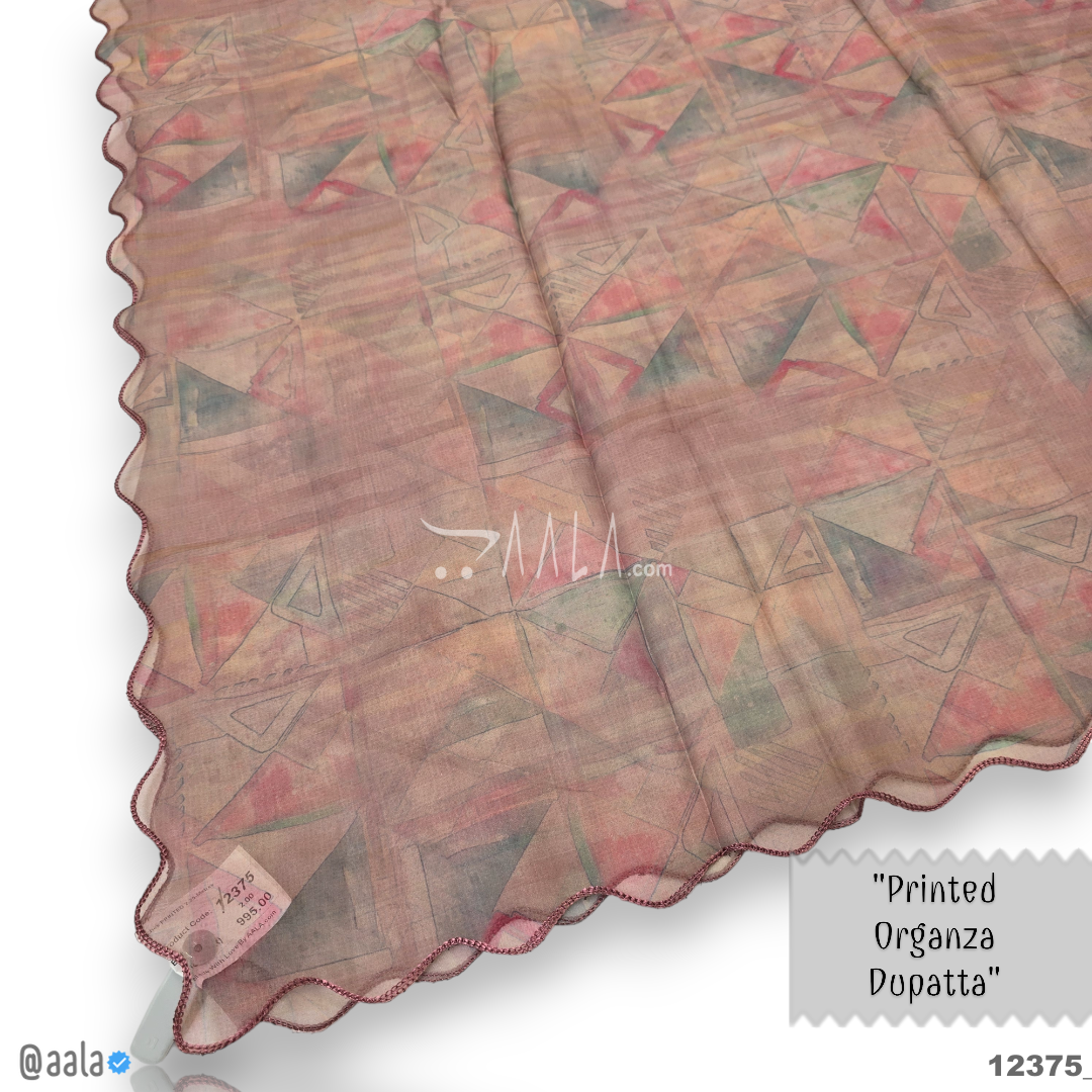 Printed Organza Blend Dupatta-32-Inches PRINTED 2.25-Metres 
