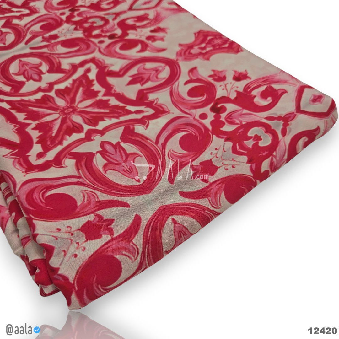 Printed-Silk Crepe Blend 44-Inches PRINTED Per-Metre #12420