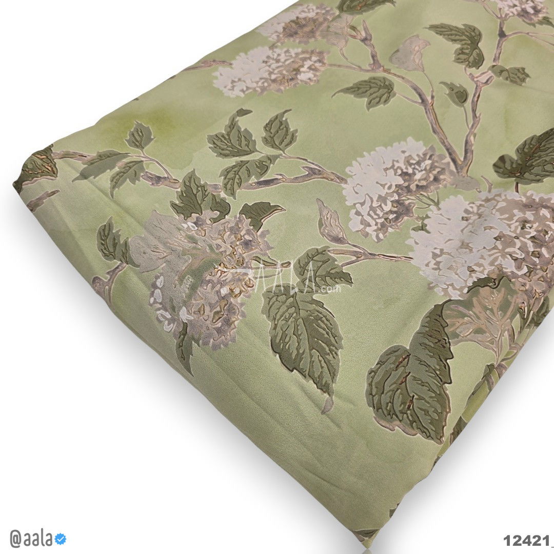 Printed-Silk Crepe Blend 44-Inches PRINTED Per-Metre #12421