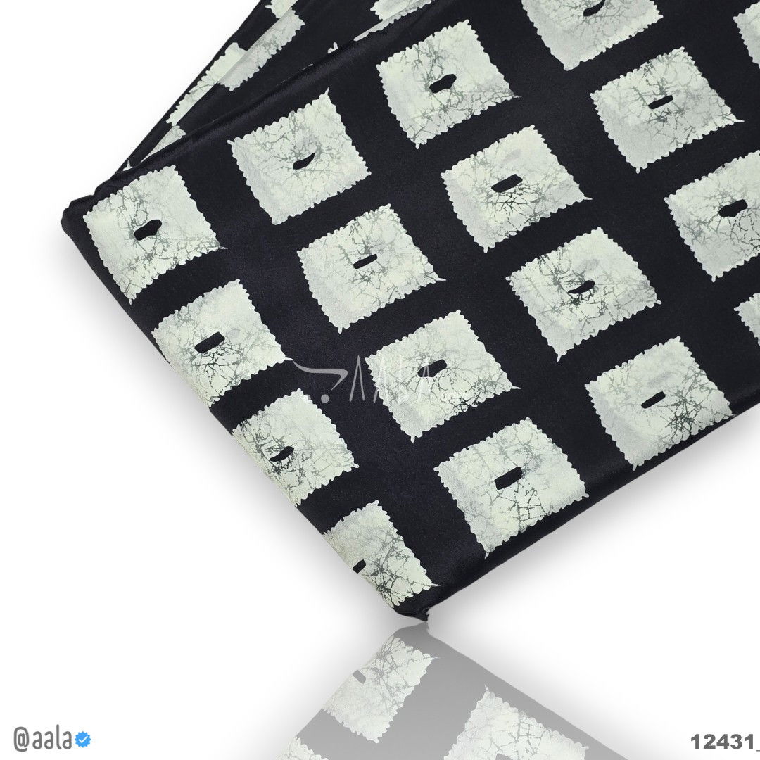 Printed-Silk Crepe Blend 44-Inches PRINTED Per-Metre #12431