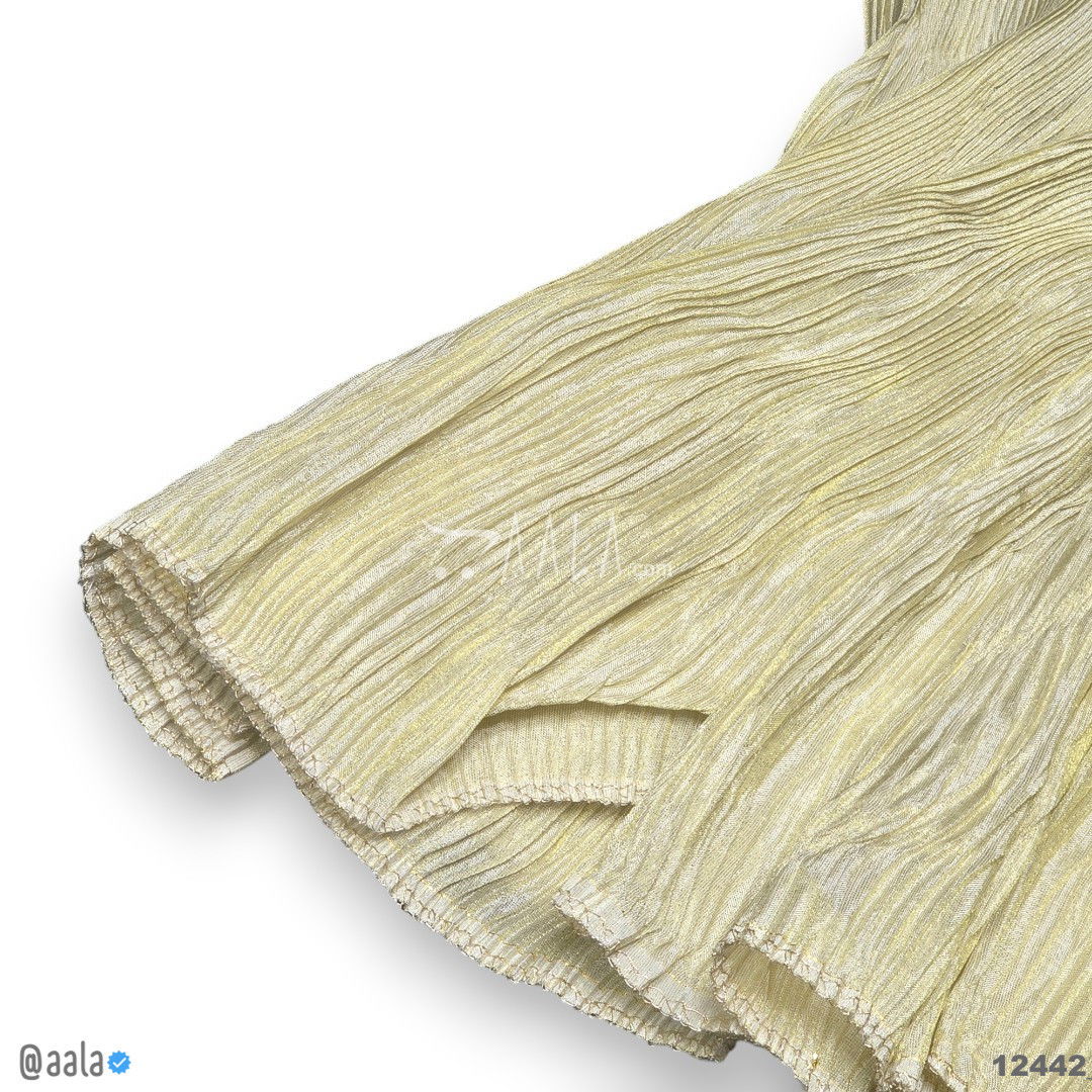 Gold-Crush Silk Blend 44-Inches DYEABLE Per-Metre 