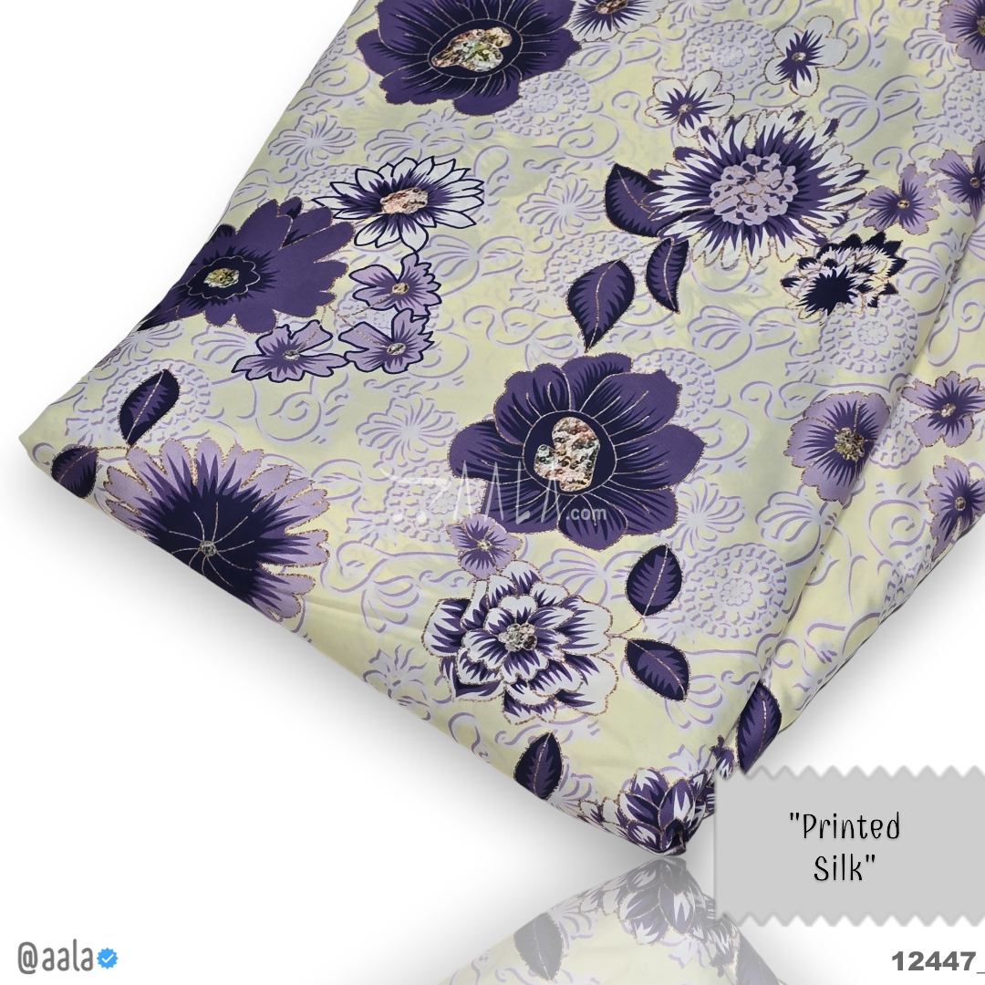 Printed Silk Blend 44-Inches PRINTED Per-Metre #12447