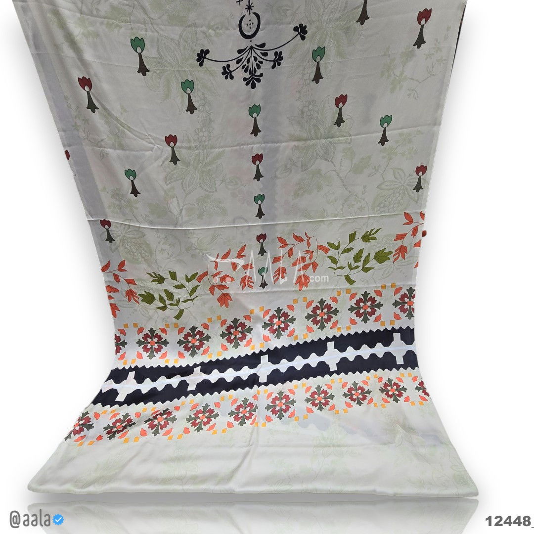 Printed Silk Blend 44-Inches PRINTED Per-Pc #12448