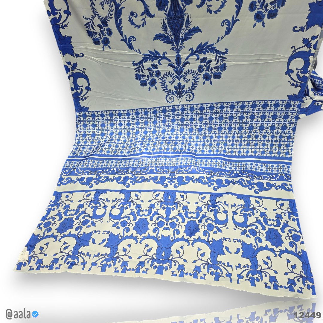 Printed Silk Blend 44-Inches PRINTED Per-Pc #12449
