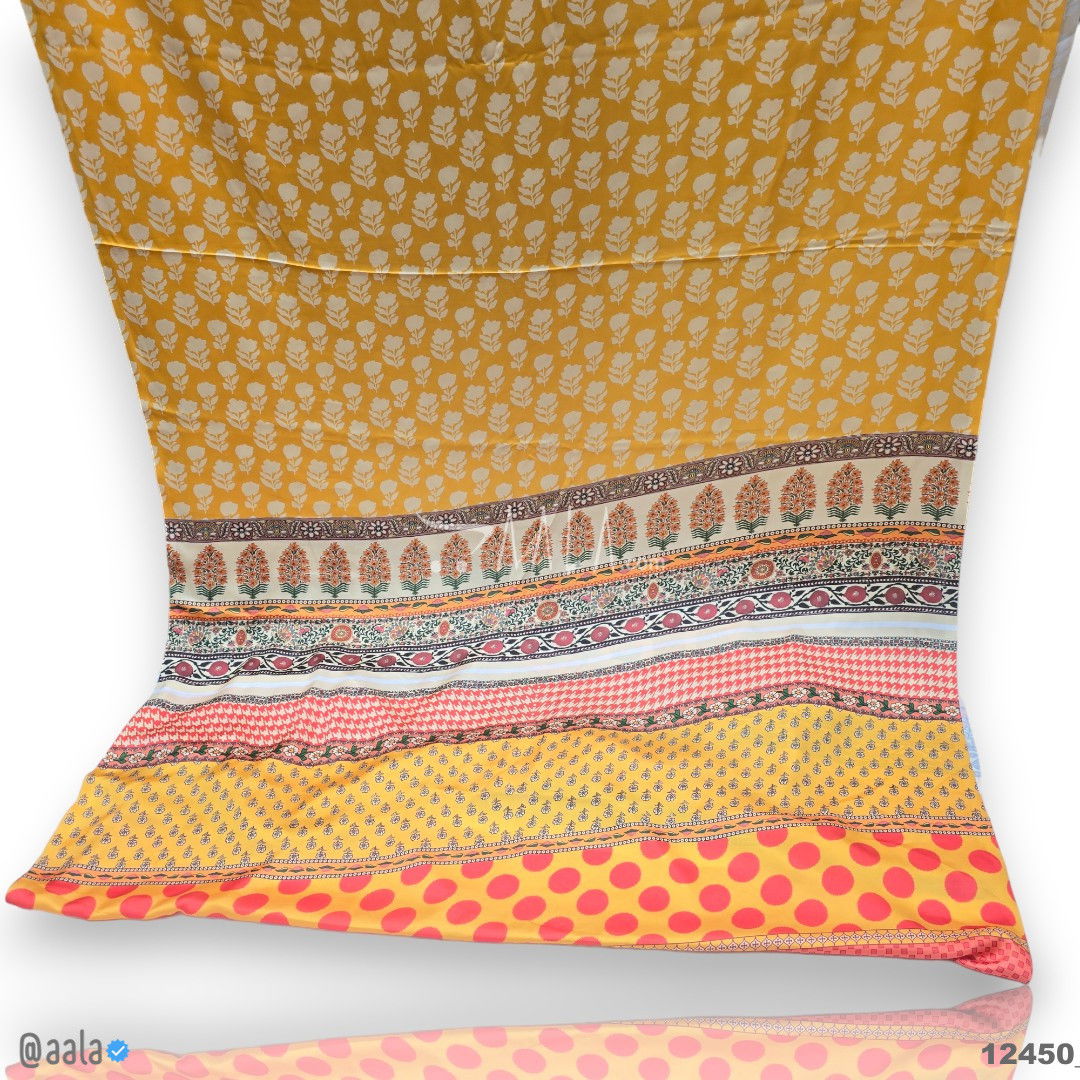 Printed Silk Blend 44-Inches PRINTED Per-Pc #12450