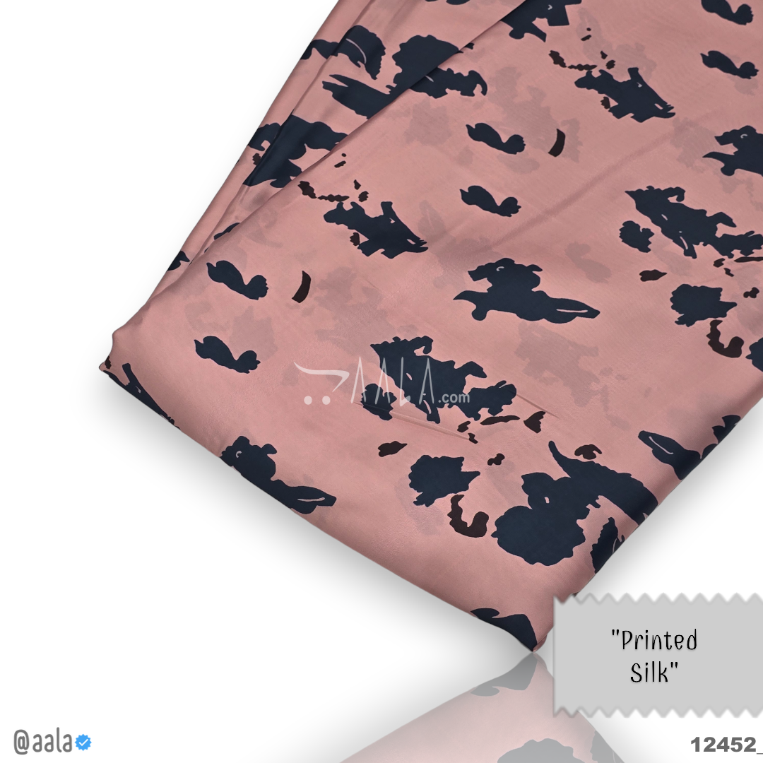 Printed Silk Blend 44-Inches PRINTED Per-Metre #12452